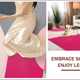 Ultra Soft Area Rug, Non Slip, Stain Resistant, Washable Area Rugs for Living Room, Bedroom, Modern Abstract Soft Pink Rug(Pink)