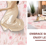 Ultra Soft Area Rug, Non Slip, Stain Resistant, Washable Area Rugs for Living Room, Bedroom, Elegant Modern Fluffy Touch(Pink)