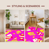 Bright Vivid Artistic Display(Pink)