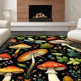 Chic Black and White Foliage(Red)