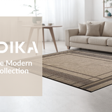 Ultra Soft Area Rug, Non Slip, Stain Resistant, Washable Area Rugs for Living Room, Bedroom, Textured Earthy Toned Elegance(Beige)