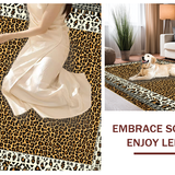 Ultra Soft Area Rug, Non Slip, Stain Resistant, Washable Area Rugs for Living Room, Bedroom, Modern Cartoonish Wildlife Flair(Brown)