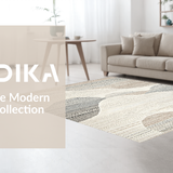 Ultra Soft Area Rug, Non Slip, Stain Resistant, Washable Area Rugs for Living Room, Bedroom, Rustic Off White Wavy Aesthetic(Beige)