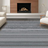 Ultra Soft Area Rug, Non Slip, Stain Resistant, Washable Area Rugs for Living Room, Bedroom, Stylish Reversible Geometric Charm(Gray)