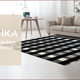 Sleek Minimalist Geometric Arrangement(Black)