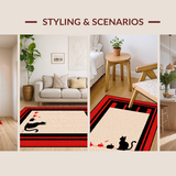 Ultra Soft Area Rug, Non Slip, Stain Resistant, Washable Area Rugs for Living Room, Bedroom, Whimsical Plush Animal Décor(Beige)