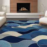 Artistic Layered Fiber Visual Delight(Blue)