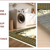 Ultra Soft Area Rug, Non Slip, Stain Resistant, Washable Area Rugs for Living Room, Bedroom, Elegant Cheetah Inspired Aesthetic(Beige)