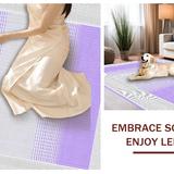 Ultra Soft Area Rug, Non Slip, Stain Resistant, Washable Area Rugs for Living Room, Bedroom, Chic Pastel Dotted Border Aesthetic(Purple)