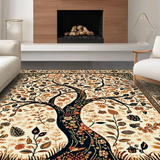 Ultra Soft Area Rug, Non Slip, Stain Resistant, Washable Area Rugs for Living Room, Bedroom, Serene Naturalistic Visual Appeal(Beige)