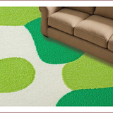 Ultra Soft Area Rug, Non Slip, Stain Resistant, Washable Area Rugs for Living Room, Bedroom, Kids Cat Print Irregular(Green)