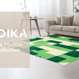 Ultra Soft Area Rug, Non Slip, Stain Resistant, Washable Area Rugs for Living Room, Bedroom, Fun Animal Motif for Children(Green)