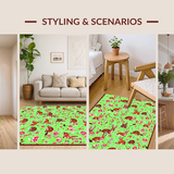 Fresh Spring Garden Entrance Mat(Green)