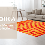 Cozy Abstract Shaggy Texture Delight(Red)