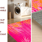 Ultra Soft Area Rug, Non Slip, Stain Resistant, Washable Area Rugs for Living Room, Bedroom, Trendy Eye-Catching Tiger Motif(Pink)