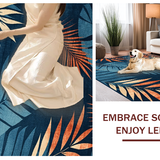 Coastal Tropical Leaf Arrangement(Blue)