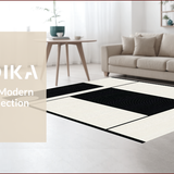 Ultra Soft Area Rug, Non Slip, Stain Resistant, Washable Area Rugs for Living Room, Bedroom, Modern Geometric Bedroom High Traffic Area Carpet(Gray)