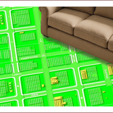 Ultra Soft Area Rug, Non Slip, Stain Resistant, Washable Area Rugs for Living Room, Bedroom, Educational Town Map Play Area Mat(Green)