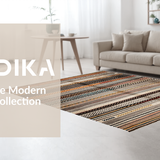 Ultra Soft Area Rug, Non Slip, Stain Resistant, Washable Area Rugs for Living Room, Bedroom, Cozy Warm Palette Weave(Brown)