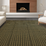 Chic Lattice Gold Geometric Display(Black)