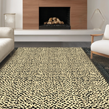 Ultra Soft Area Rug, Non Slip, Stain Resistant, Washable Area Rugs for Living Room, Bedroom, Chic Cheetah Print Fusion(Beige)