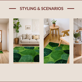 Vibrant Floral Leaf Motif Style(Green)
