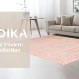 Ultra Soft Area Rug, Non Slip, Stain Resistant, Washable Area Rugs for Living Room, Bedroom, Elegant Bow-Tied Rug, Contemporary Aesthetic Room Decor(Pink)