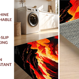 Electric Orange Swirling Design(Red)