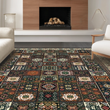 Contemporary Patchwork Color Splash(Black)