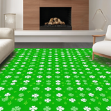 Elegant Striped Clover Aesthetic(Green)