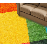 Ultra Soft Area Rug, Non Slip, Stain Resistant, Washable Area Rugs for Living Room, Bedroom, Machine Washable Pastel Girls Bedroom Rug(Orange)