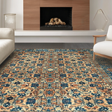 Earthy Toned Rustic Medallion(Blue)