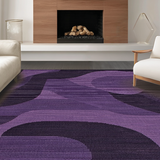 Ultra Soft Area Rug, Non Slip, Stain Resistant, Washable Area Rugs for Living Room, Bedroom, Vibrant Rich Tone with Shag Appeal(Purple)