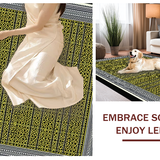 Ultra Soft Area Rug, Non Slip, Stain Resistant, Washable Area Rugs for Living Room, Bedroom, Luxe Graphic Symmetrical Elements(Yellow)