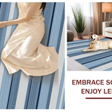 Minimalist Rustic Striped Texture(Blue)