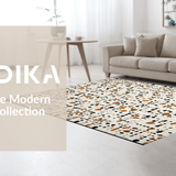 Ultra Soft Area Rug, Non Slip, Stain Resistant, Washable Area Rugs for Living Room, Bedroom, Whimsical Playful Animal Motif(Beige)