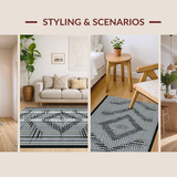 Striking Ogee Patterned Accent(Black)