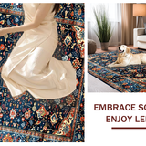 Luxurious Abstract Colorful Motif(Blue)