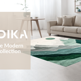 Artistic Abstract Mountain Silhouette(Green)