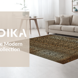 Ultra Soft Area Rug, Non Slip, Stain Resistant, Washable Area Rugs for Living Room, Bedroom, Luxurious Faux Fur Leopard Style(Brown)