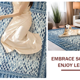 Elegant Lattice Design in Blue(Blue)