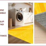 Ultra Soft Area Rug, Non Slip, Stain Resistant, Washable Area Rugs for Living Room, Bedroom, Contemporary Abstract Splash(Yellow)