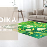 Ultra Soft Area Rug, Non Slip, Stain Resistant, Washable Area Rugs for Living Room, Bedroom, Charming Soft Pastel Accents(Green)