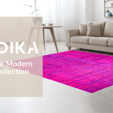 Ultra Soft Area Rug, Non Slip, Stain Resistant, Washable Area Rugs for Living Room, Bedroom, Lively Contemporary Animal Design(Pink)