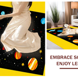 Ultra Soft Area Rug, Non Slip, Stain Resistant, Washable Area Rugs for Living Room, Bedroom, Whimsical Celestial Scene Decor(Yellow)