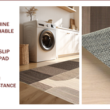 Ultra Soft Area Rug, Non Slip, Stain Resistant, Washable Area Rugs for Living Room, Bedroom, Chic Western Patterned Accent(Gray)