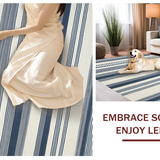 Artful Modern Tiled Stripe Arrangement(Blue)