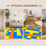 Energetic Boldly Colored Game Elements(Blue)