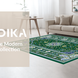Luxurious Textured Medallion Style(Green)