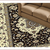 Ultra Soft Area Rug, Non Slip, Stain Resistant, Washable Area Rugs for Living Room, Bedroom, Luxurious Earth Tone Floral Design(Beige)
